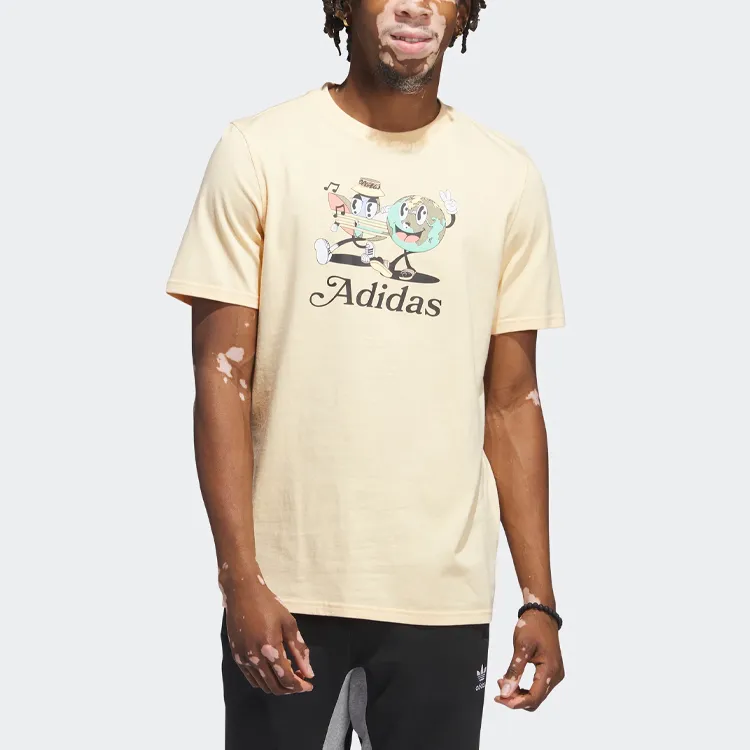 Adidas Originals T Shirt Men's Acidic Orange Yellow-1