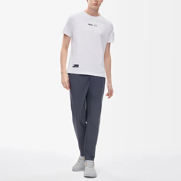 FILA Athletics Knitted Sweatpants Men Whale Shark Gray-2