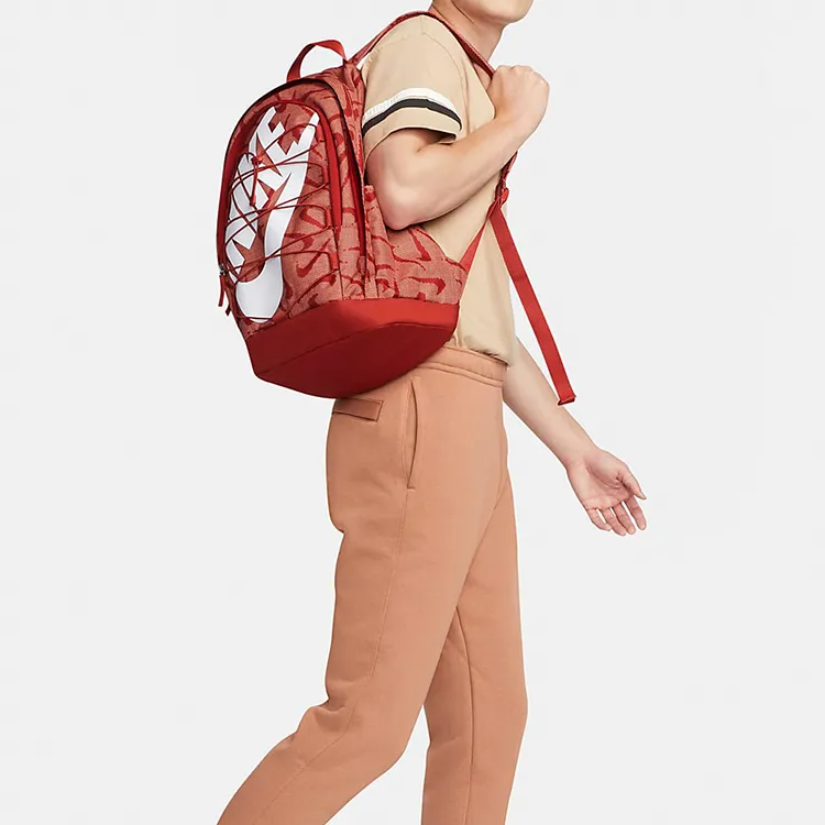 Nike Hayward Polyester Backpack Regular Unisex Cinnabar/White-6