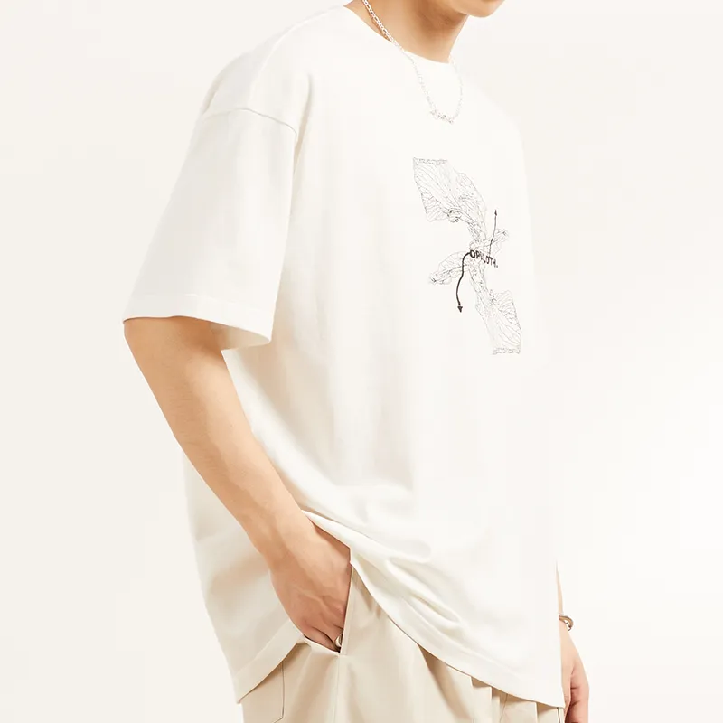 OPICLOTH SS21 Straight T-Shirt Unisex White-3