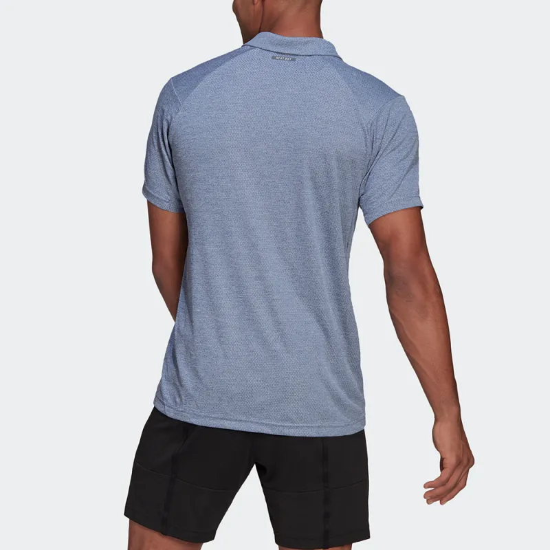 Adidas Polo Shirts Men Blue-2