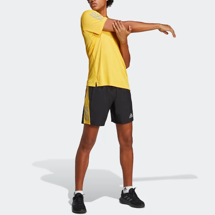Adidas T Shirts Men Sunlight Yellow-3