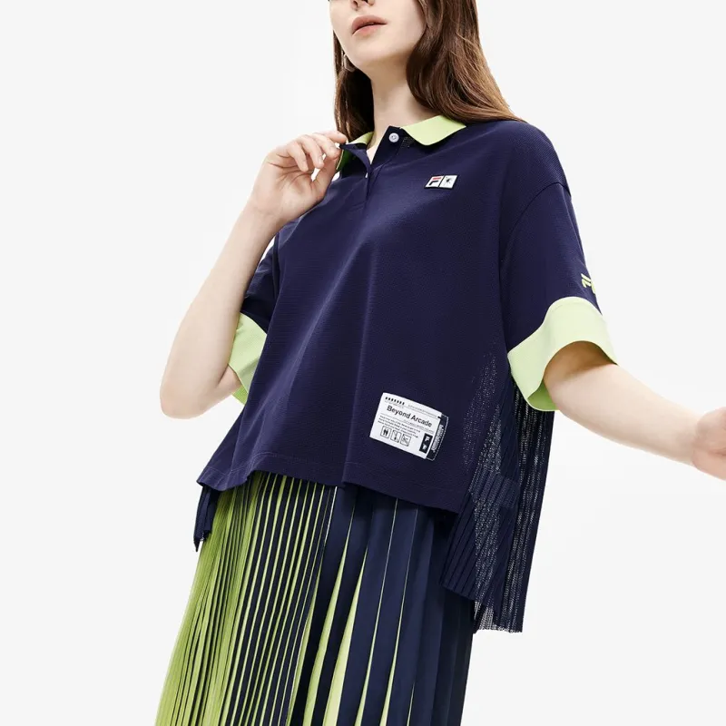 FILA X MIHARA YASUHIRO Polo Shirts Women's Sunset Blue-2