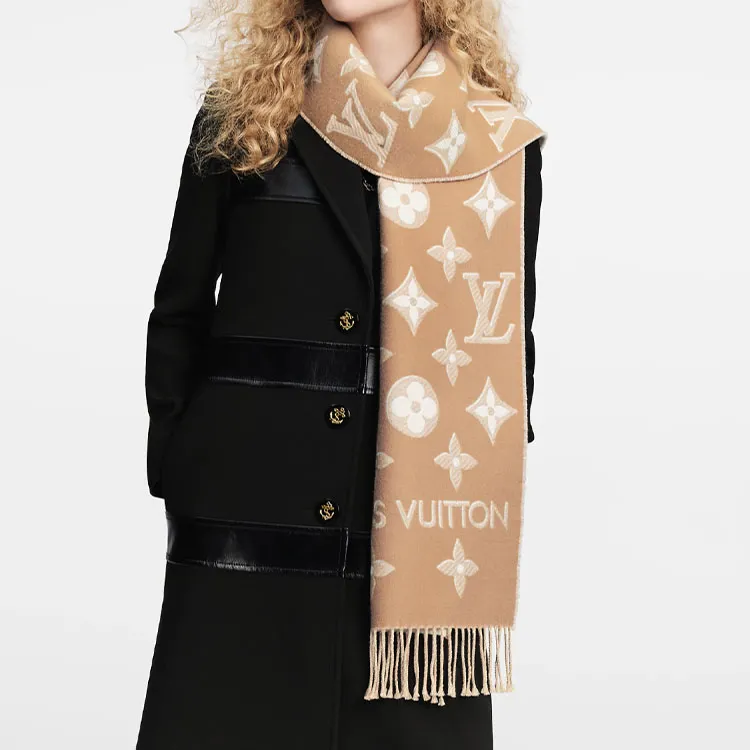 LOUIS VUITTON Wool Knit Scarves Women's-2
