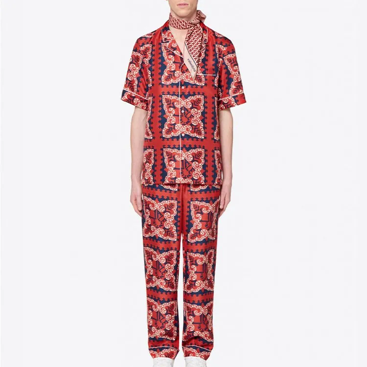 Valentino Knitted Sweatpants Men Red-2