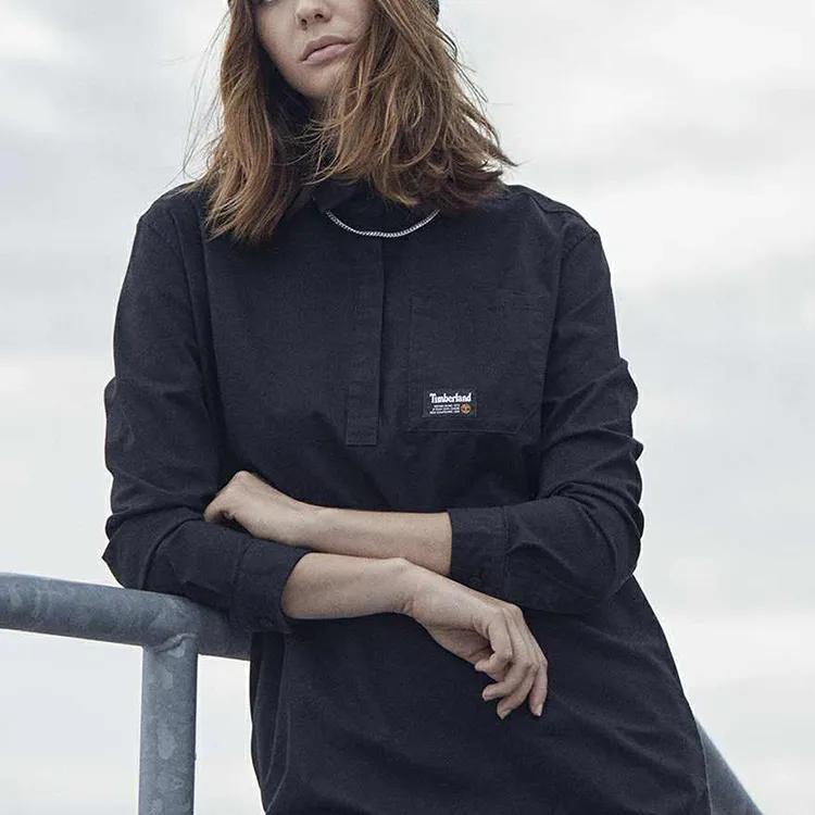 Timberland Long Sleeved Dresses Women's Black-2