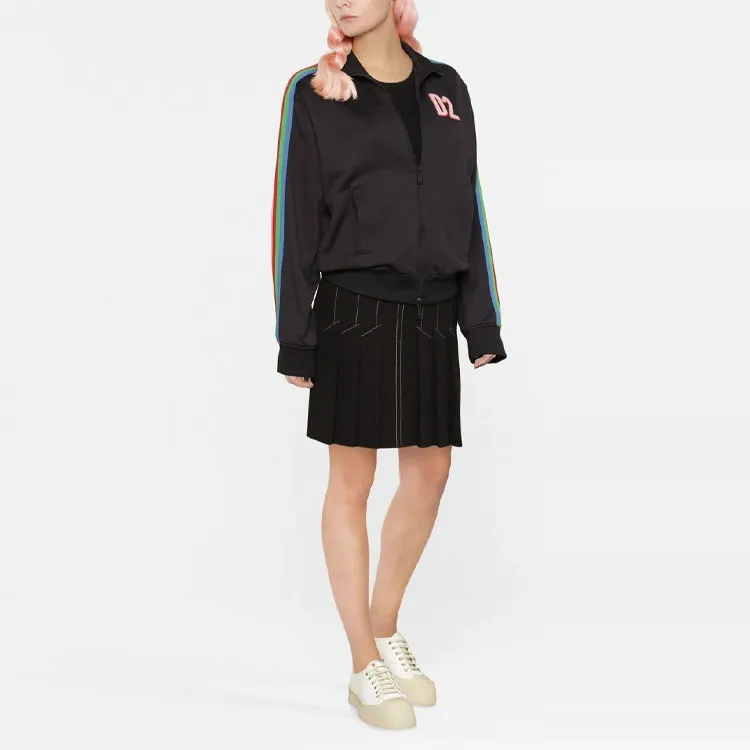 DSQUARED 2 Side stripe Zip up Sweatshirt-1