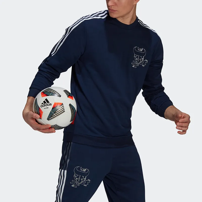 Adidas CNY Collection Sweatshirts Men Navy Blue-3