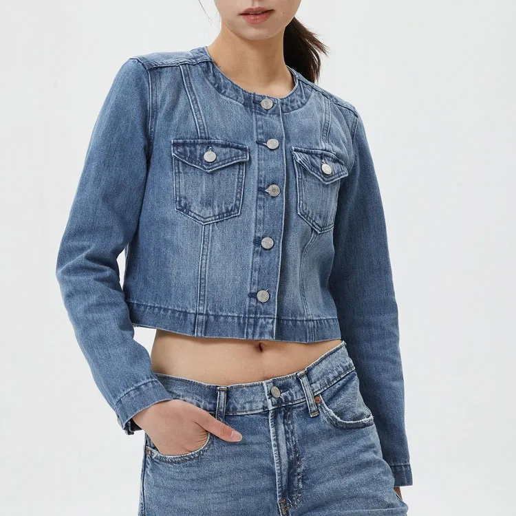 GAP Denim Jackets Women's Dark Blue-2