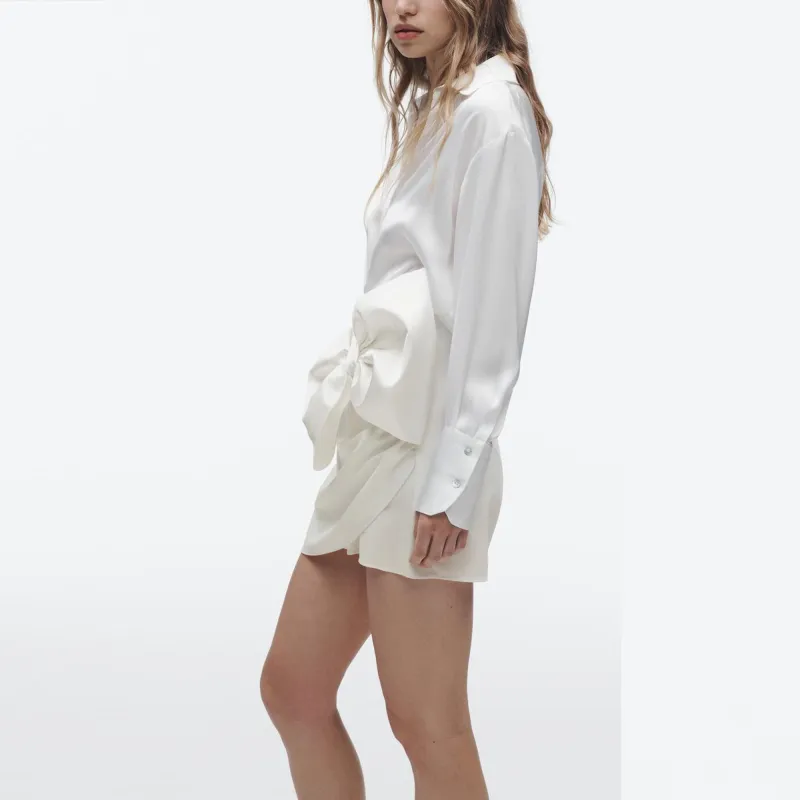 ZARA Casual Shorts Women's White-4