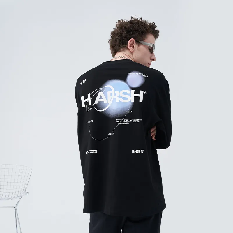 HARSH AND CRUEL Long Sleeved T Shirts Unisex-3