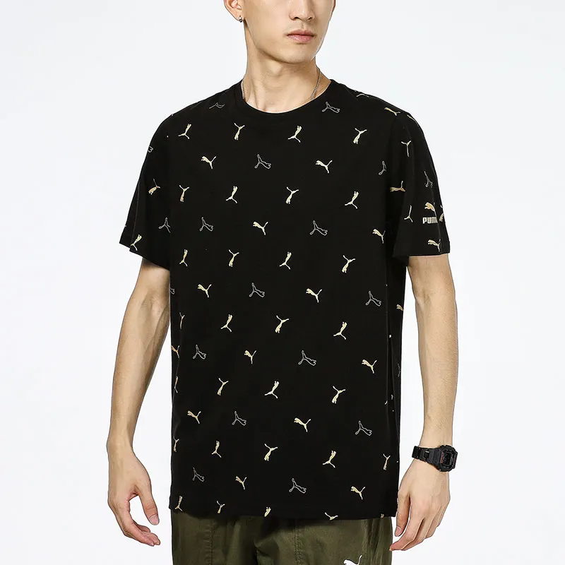 PUMA T Shirts Men Black-4