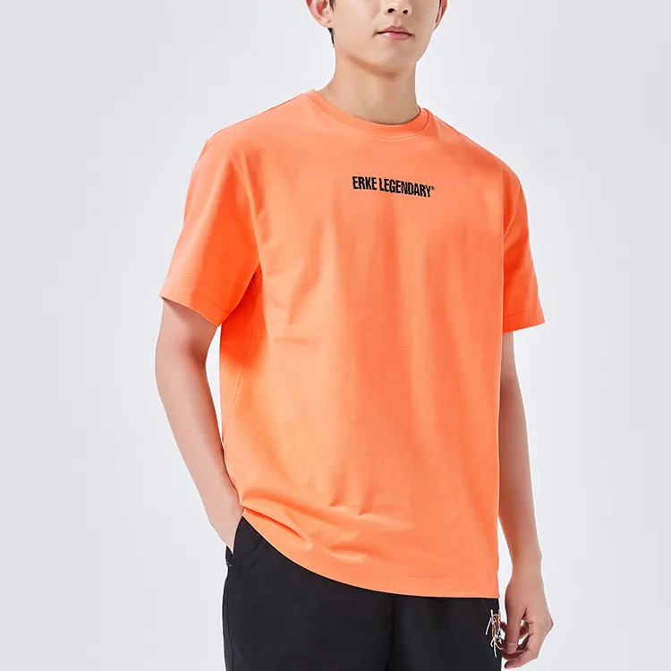 Erke T Shirt Men's Soft Light Orange-5