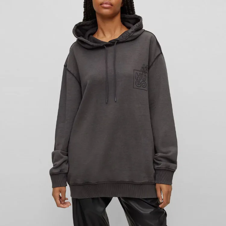 HUGO BOSS Graphic-print Cotton Hoodie-1