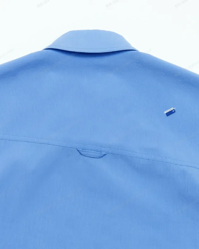 button-up velvet shirt Gelb