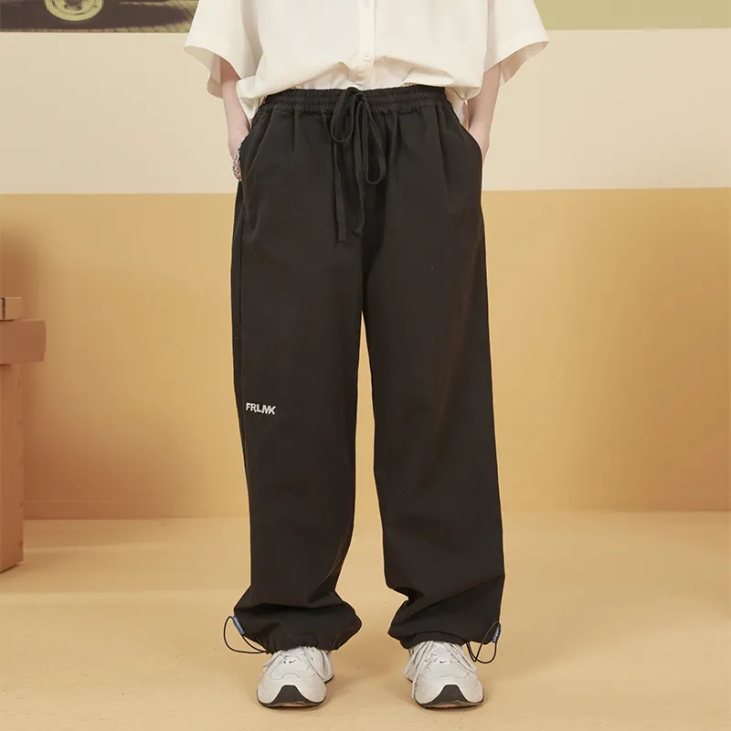 FRLMK Casual Pants Unisex Black-2