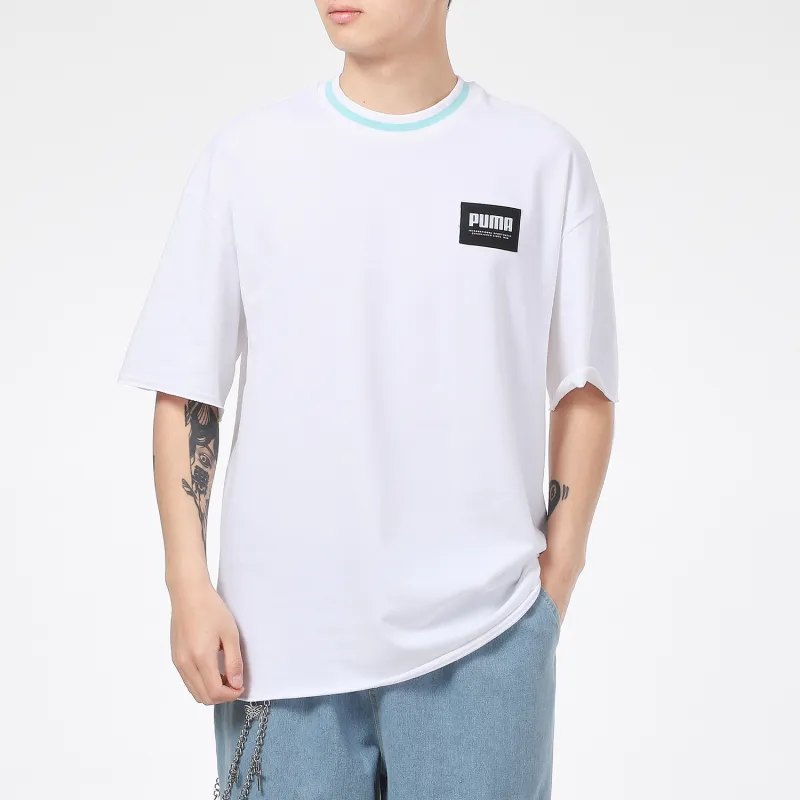 PUMA T Shirts Men White-3