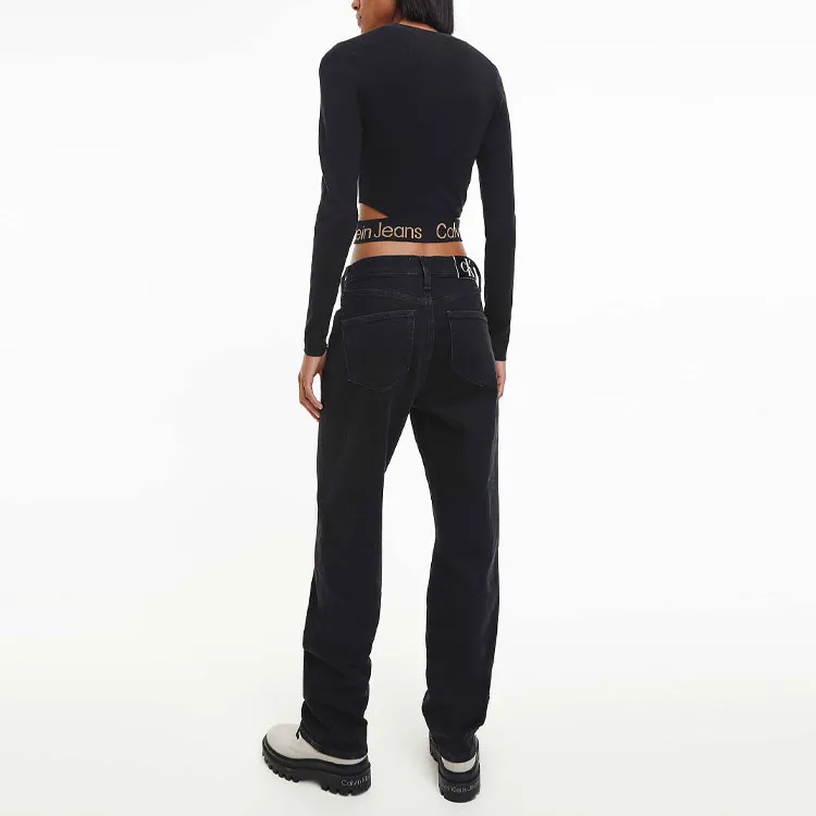 CK/Calvin Klein FW22 Long-Sleeved T-Shirt Women's Black-2
