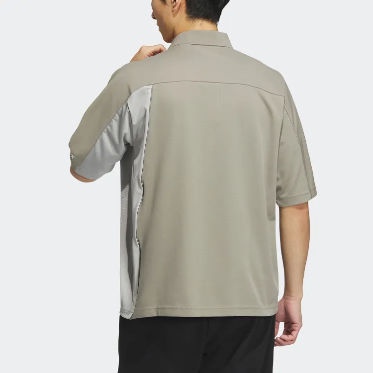Adidas Polo Shirt Men's Pebble Silver Gray-2