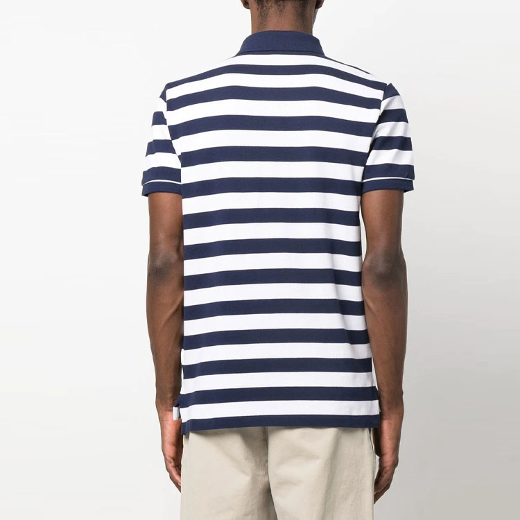 Polo Ralph Lauren Polo Shirts Men Blue With White Lettering