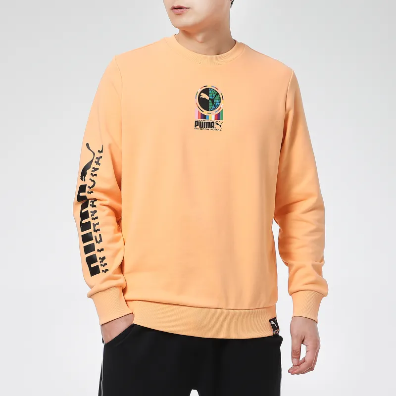 PUMA Sweatshirts Men Peach Pink-2