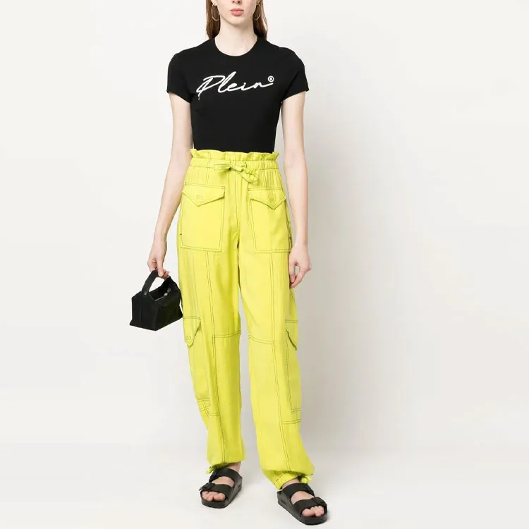PHILIPP PLEIN Logo embellishment Stretch modal T shirt-1