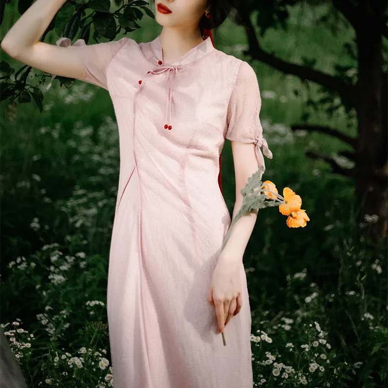 ANNECHEN Short Sleeved Dresses Women's-6