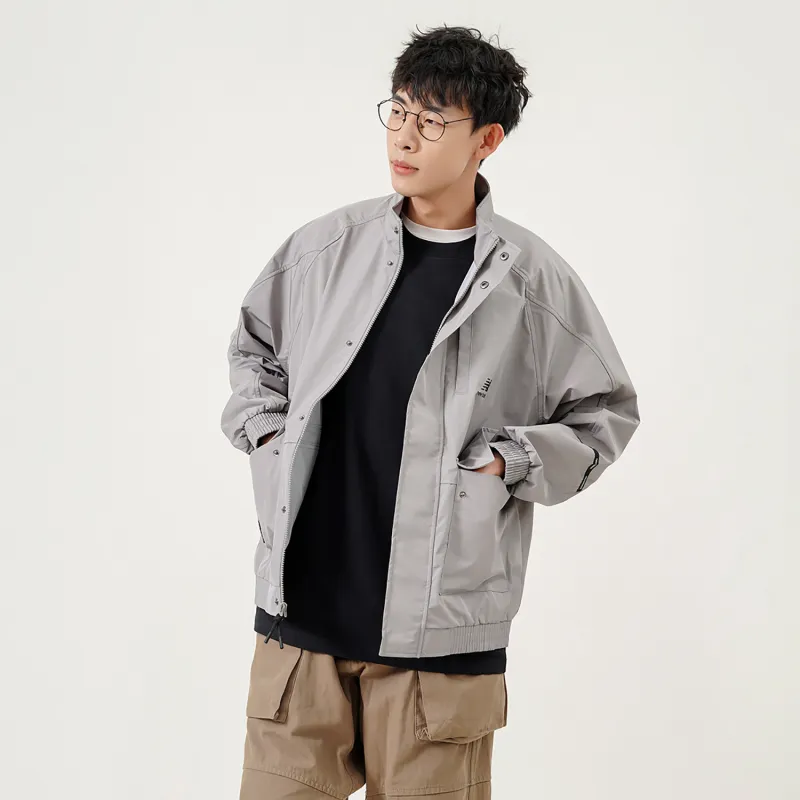 New Balance Jacket Men's Light Gray-5