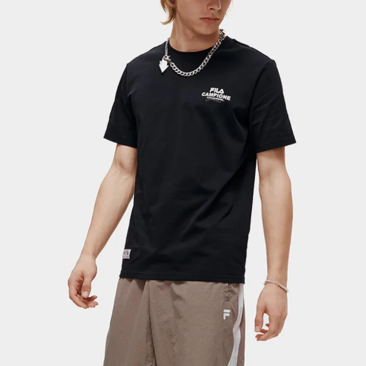 FILA FUSION T Shirt Men's Pitch Black-3
