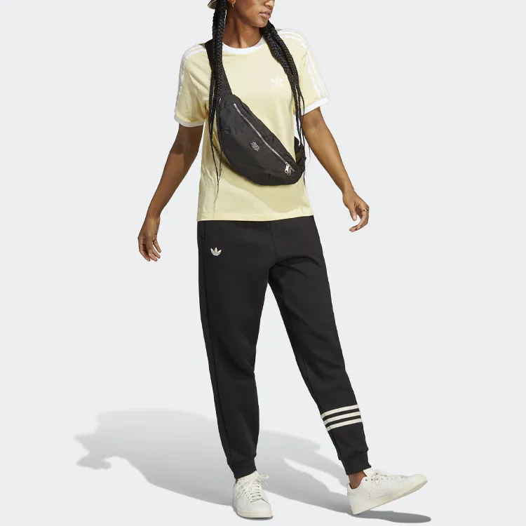 Adidas Originals 70s Drop Shoulder Sleeve T Shirt Women's Yellow-3