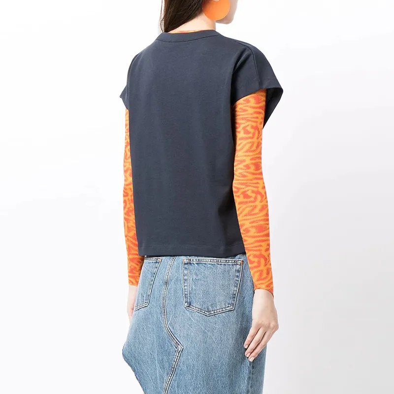 KENZO T-Shirts Women's Blue Black-4