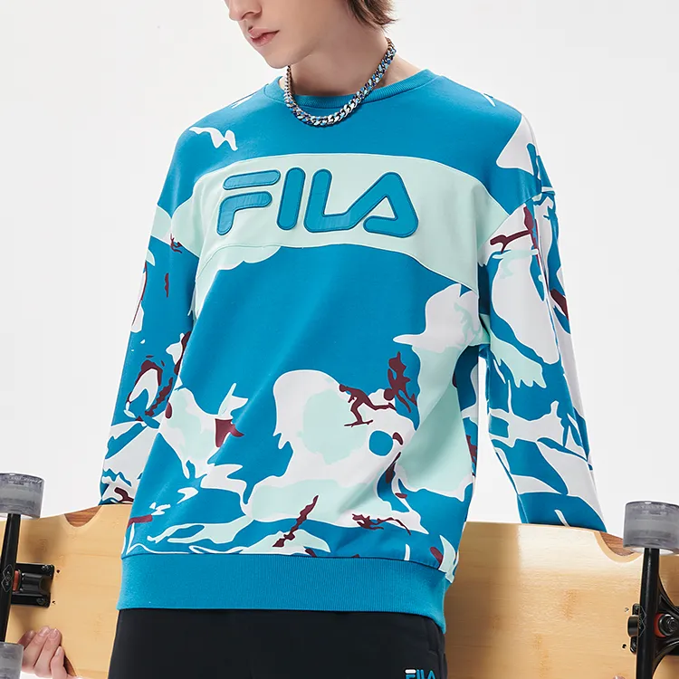 FILA FUSION Sweatshirts Men Blue Base With Sliding Mechanism-2