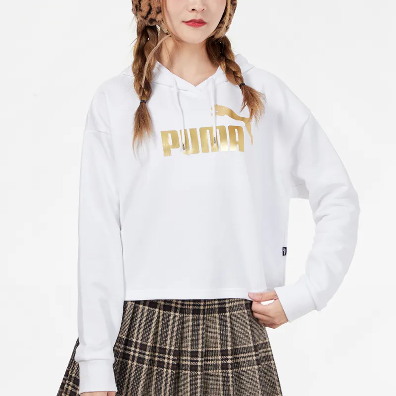 PUMA Sweatshirts Women's White-2