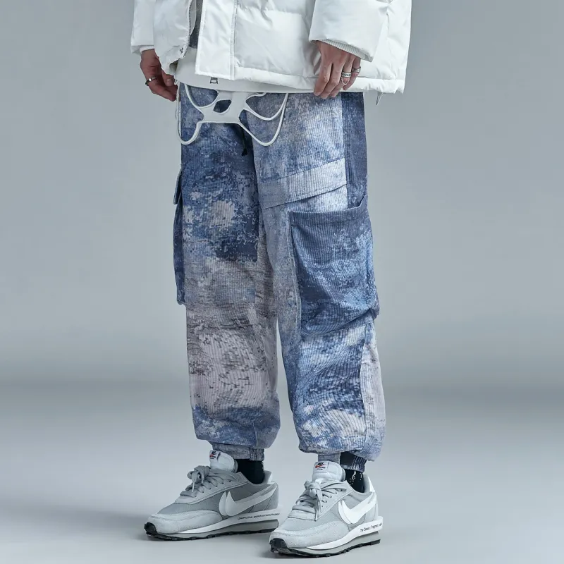 Guuka Casual Pants Men's Blue Gray-5