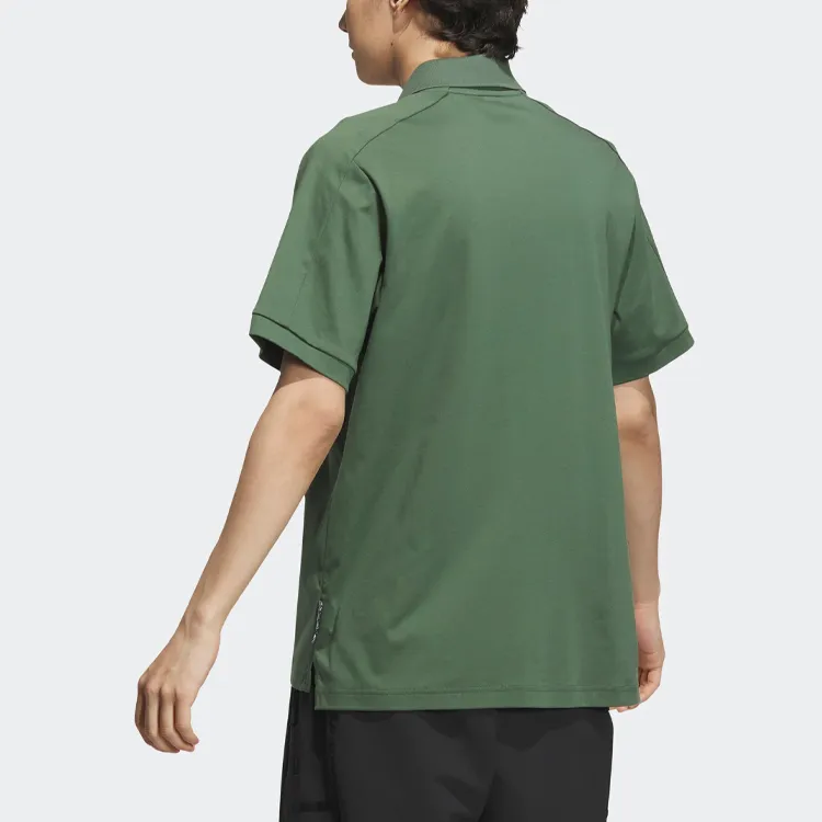 Adidas Wuji Series Polo Shirts Men Oxidized Green-1