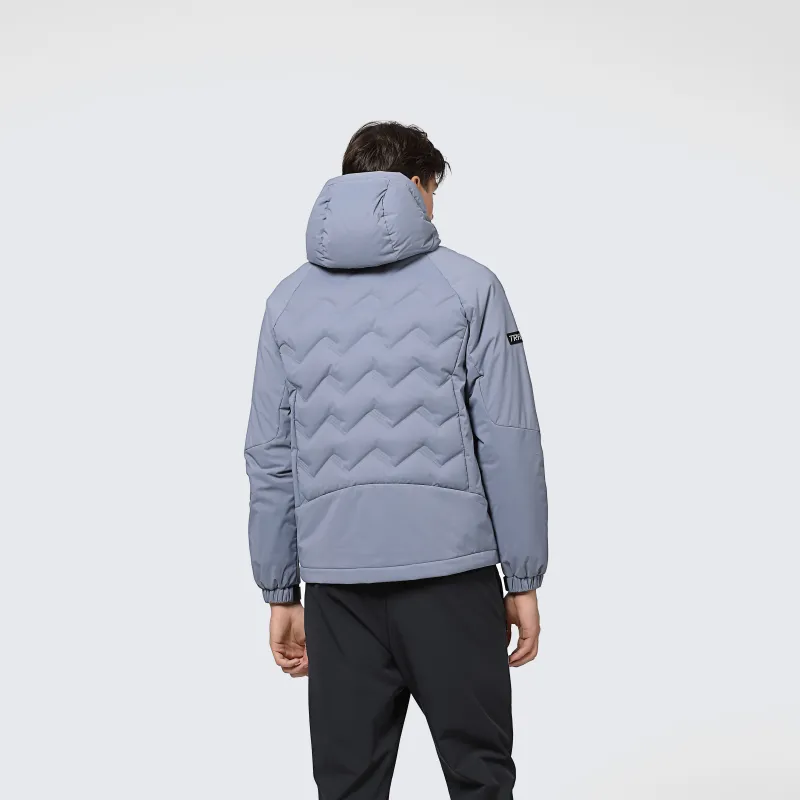 SPYDER Solid Color Hooded Down Jacket Men's-3