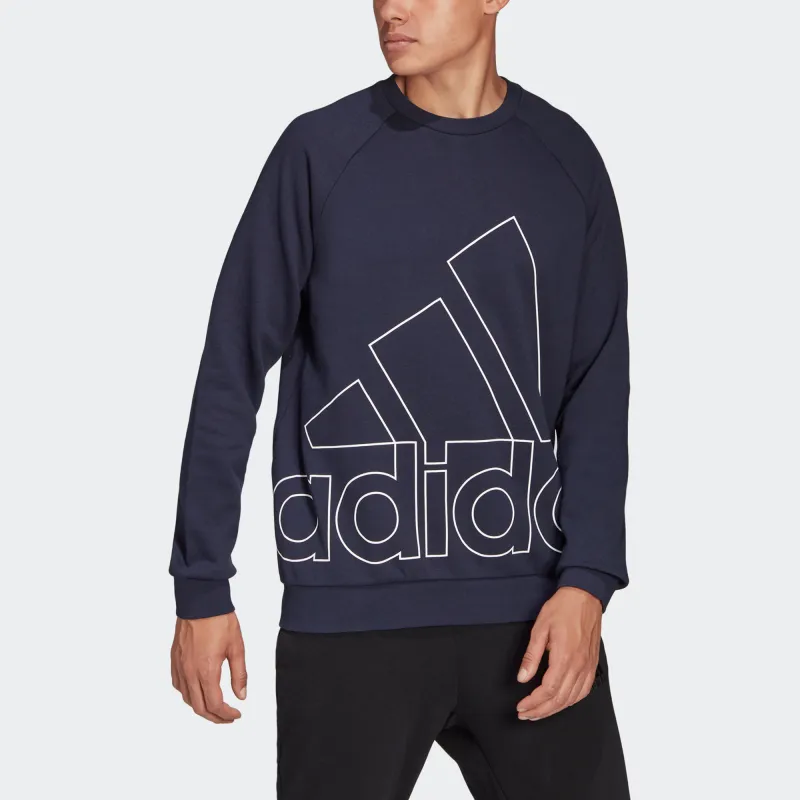 Adidas Sweatshirts Men Navy Blue-2