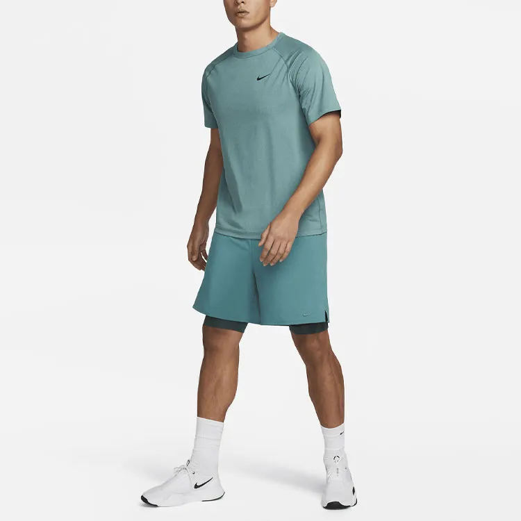 Nike T Shirts Men Peacock Green-2