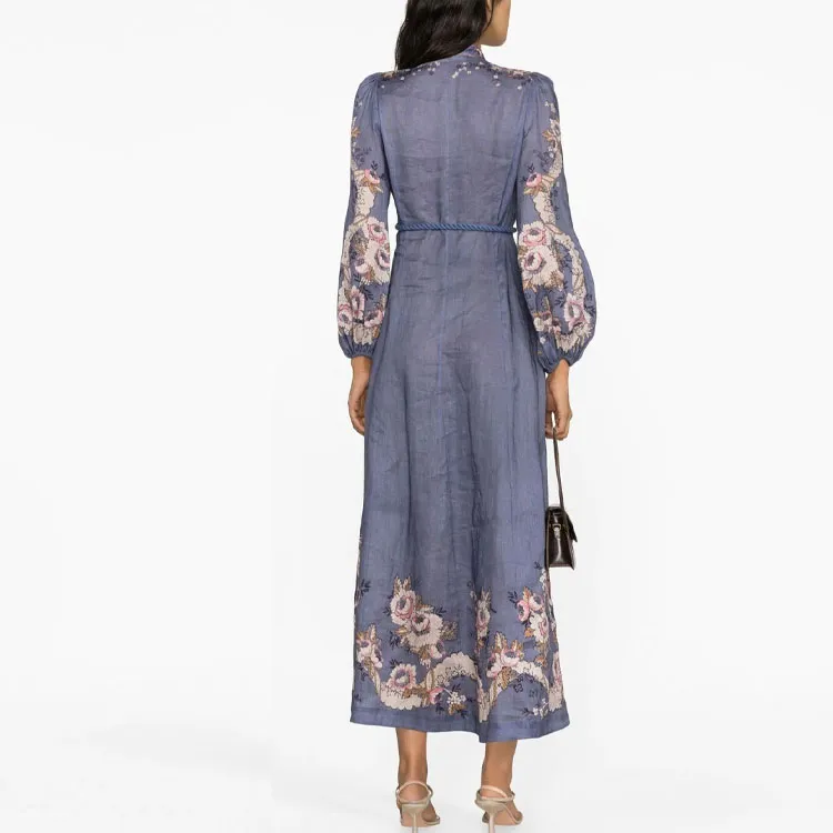 Zimmermann Long-Sleeved Dresses Women's Purple-2