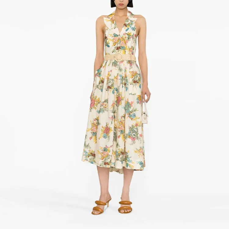 Zimmermann Sleeveless Dresses Women's Almond Beige-1