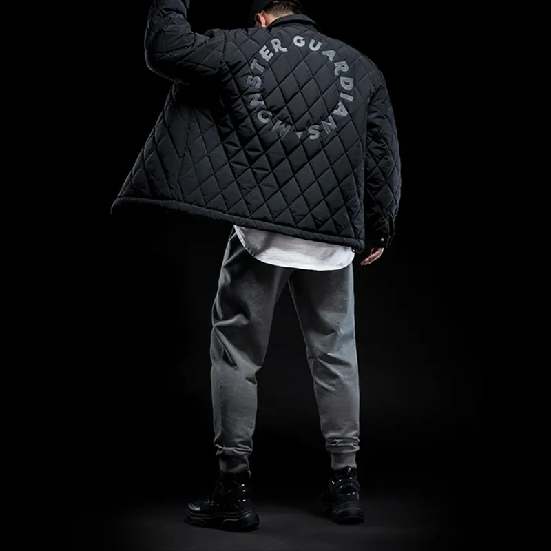 Monster Guardians Puffer Jackets Men Black-1