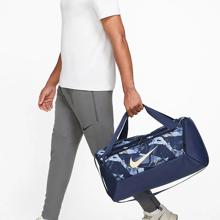 Nike Polyester Handbag Shoulder Bag Crossbody Bag Luggage Bag Gym Bag Small Size Unisex Blue-5
