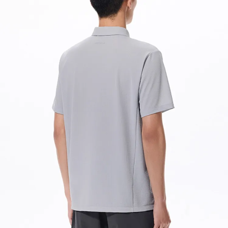 ANTA Champion Series Polo Shirts Men Barge Gray-3
