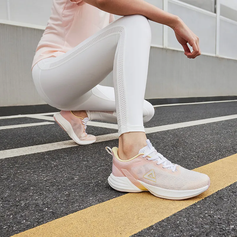 PEAK Hyperfuse Anti Slip Wear Resistant Low Top Running Shoes Women's Desert Pink-6