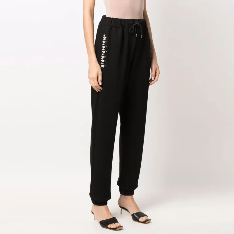 PHILIPP PLEIN Crystal Iconic plein Track Pants-3