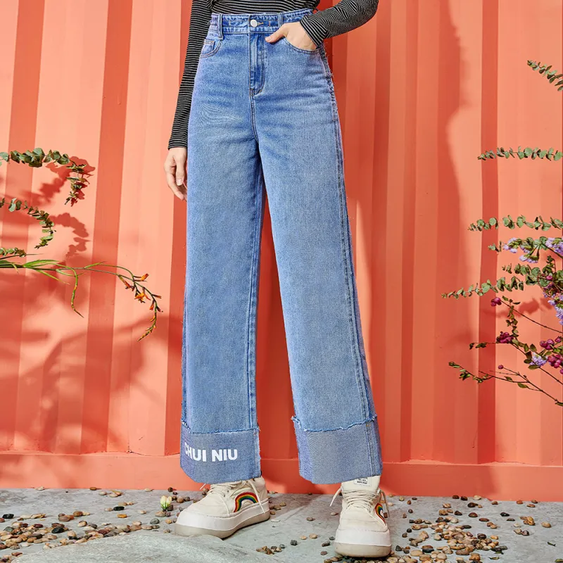 SEENFAAN Straight Thickened Jeans Unisex-6