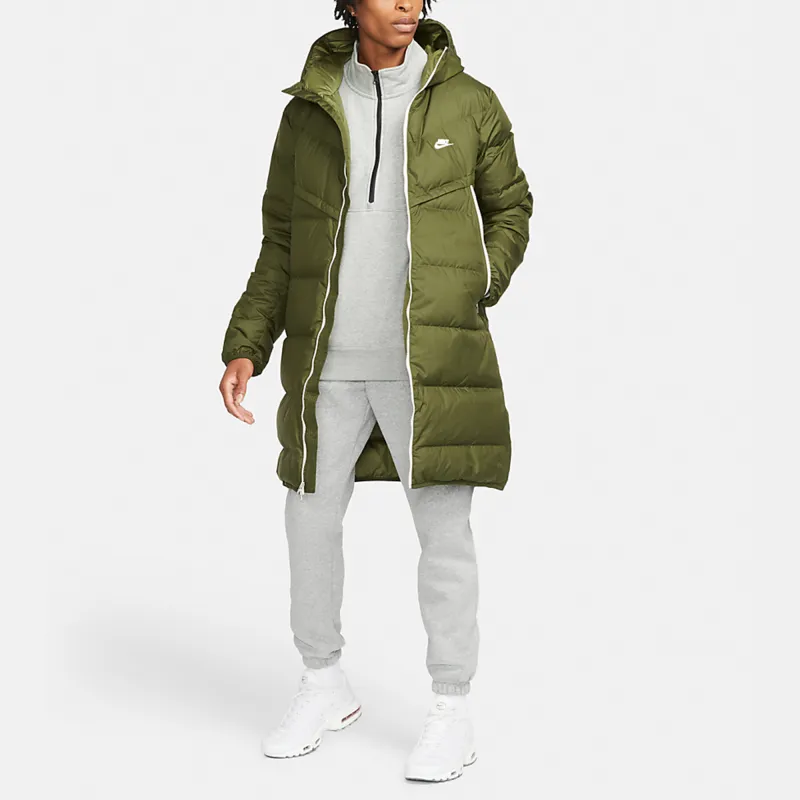 Nike Down Jackets Men Army Green-2