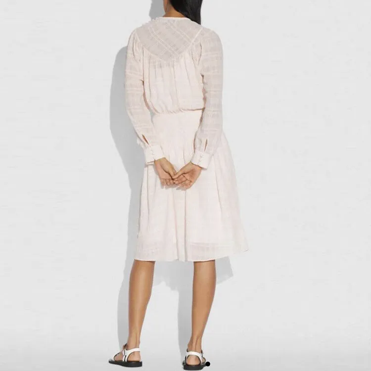 COACH Long Sleeved Dresses Women's Pink-1