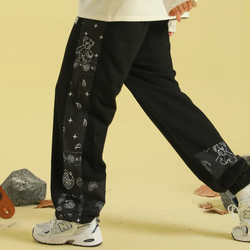 FRLMK Jogger Casual Pants Unisex Black-4