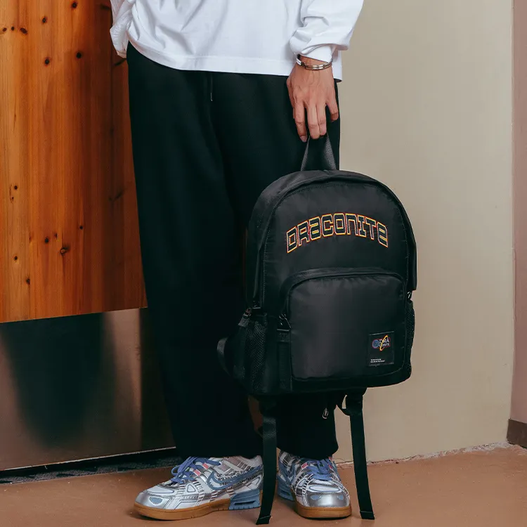 DRACONITE Polyester Students Backpack Regular Unisex Black-5